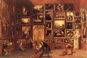 Samuel FB Morse Gallery of the Louvre oil painting